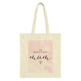 Best Mum Tote Bag, Mothers Day Gift, World's Best Mum Present, Gift For Mum, Mom Gift, Mother's Day Tote Bag, Unique Gift Ideas - Tawshia